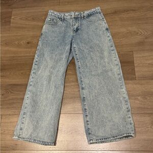 Edikted Women's Flare Jeans in Light Blue